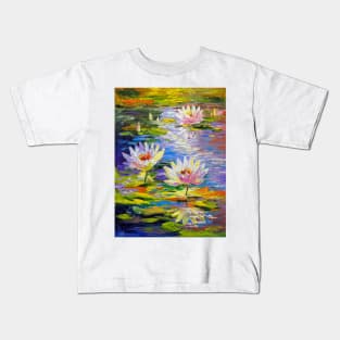 Water lilies in the pond Kids T-Shirt